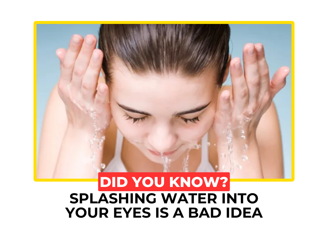 is Splashing of water is good idea??